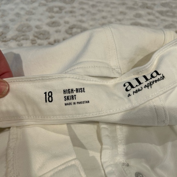 NWT A.N.A Women’s Size 18 Hi-rise White Jean Skirt - Picture 5 of 7